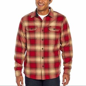 NWT Orvis Big Bear Heavyweight Double Brushed Flannel Button Down Shirt L